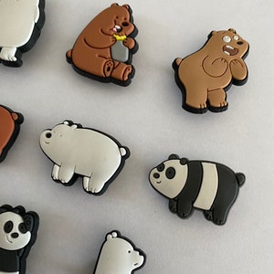 Encantos de zapatos- Encantos de dibujos animados- Encanto de decoración- Oso- Panda