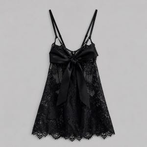 sheer black babydoll dress JUJIEXUN2021 Women Sexy Lingerie Long Dress Boudoir Outfits Lace Babydoll Sheer Gown See Through Kimono Mesh Nightdress Sleepwear (Black,Medium) at Amazon Women's Clothing store