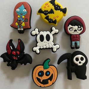 Shoe Charms- Decorating Charms- Halloween Charms- Pumpkin- Bat
