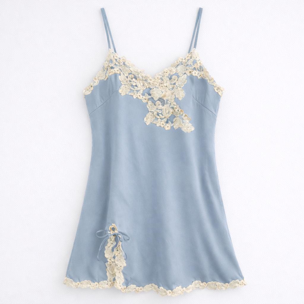 chinese dress ladies Shayla Silk Lace Gown in Midnight main image 0