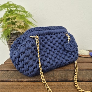 Hand Woven Bag/Handmade Bag/Crochet Bag/Knitted Bag/Hand Knitted Bag/Luxury Bag/Womens Bag/Designer Bag/Black Bag/Shoulder Bag/Metallic Bag