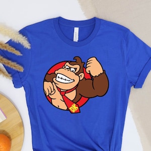 Super Mario Donkey Kong Shirt, Super Mario Birthday Gift Shirt, Super Mario Bros, Cartoon Shirt, Mario Gift, Mario Character, Mario Friend