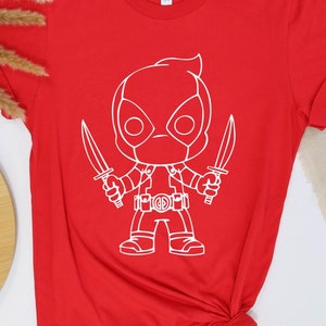 Deadpool Shirt, Little Hero Tshirt, Avengers shirt, Mini Hero Shirt, Baby Hero Shirt, Gift Shirt Cartoon Tshirt,Hero,Baby Superheroes Shirts