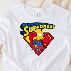 SuperBart Simpsons T-shirt: Cartoon Tee, USA Made