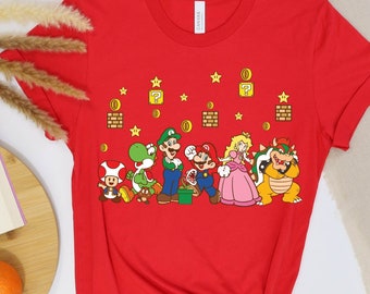Super Mario Shirt, Super Mario Birthday Shirt, Super Mario Family Shirt ...
