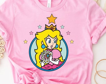 Princess Peach Shirt, Super Mario Princess Peach T-shirt, Super Mario ...