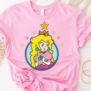 Princess Peach Star Shirtprincess Peach Shirtprincess Peach - Etsy