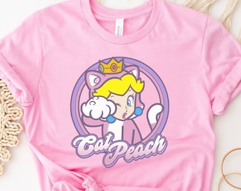 Princess Peach Shirt, Super Mario Princess Peach T-shirt, Super Mario ...