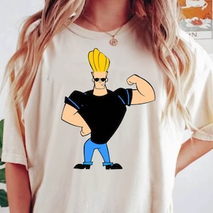 Johnny Bravo Art Shirt, Original graphic art t-shirt - Alternative Urban Streetwear, Cartoon Thirts, Sport shirt, Johnny Bravo shirt