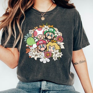 Super Mario Friends Retro Shirt,Super Mario Bowser Shirt,Super Mario Nintendo World Shirt,Super Mario Character Shirt,Princess Peach Shirt