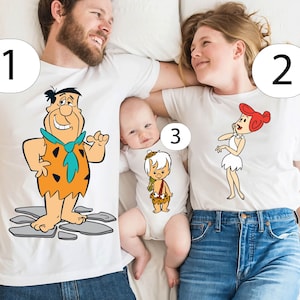 Flintstones T-Shirt, Flintstone Couple Shirts, Flintstones Family Matching Shirt,Flintstones Party Matching,Flintstones Vacation,Funny Shirt