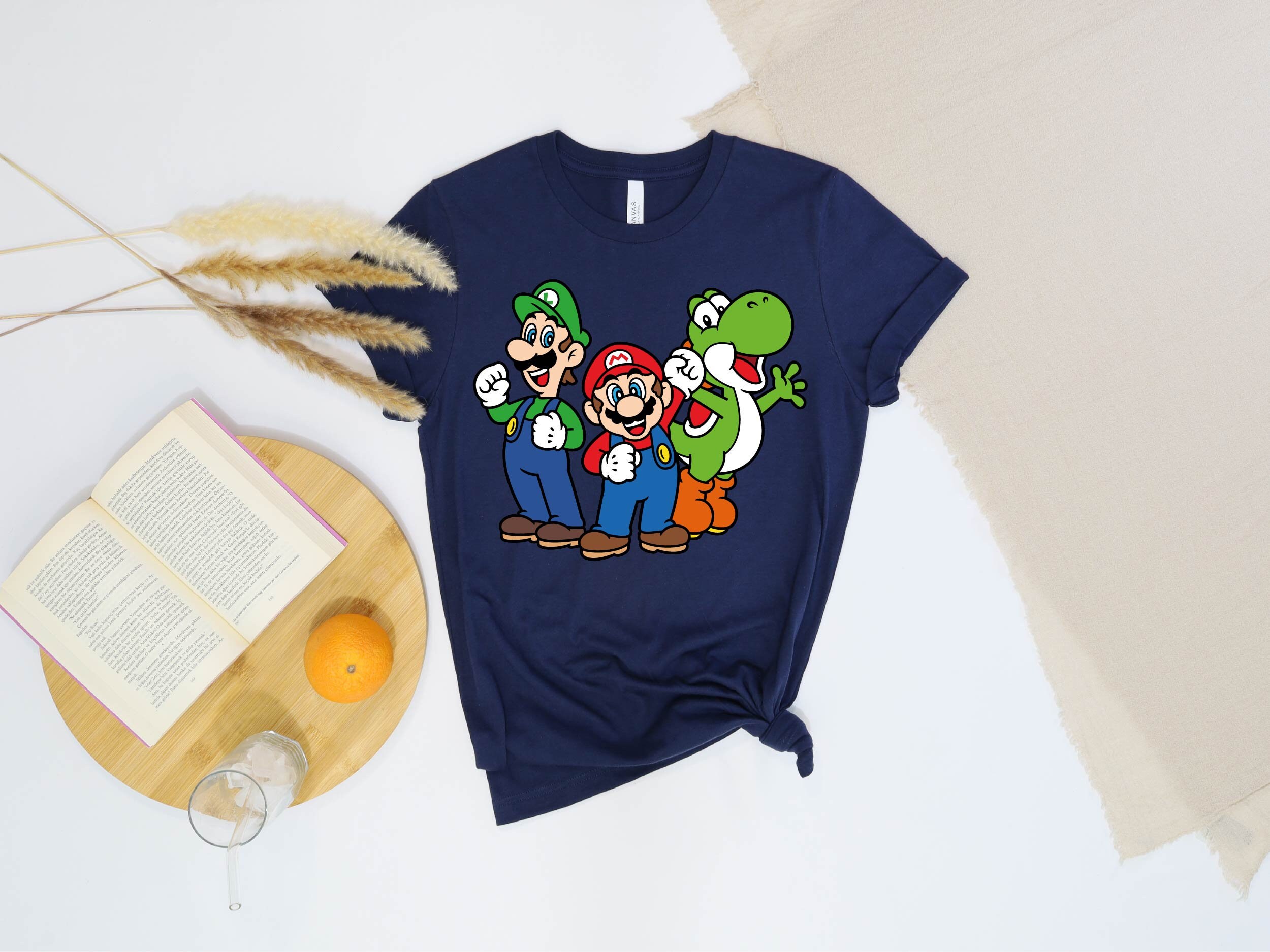 Super Mario Luigi Yoshi Friend Tshirt, Super Mario Gift Shirt, Super ...