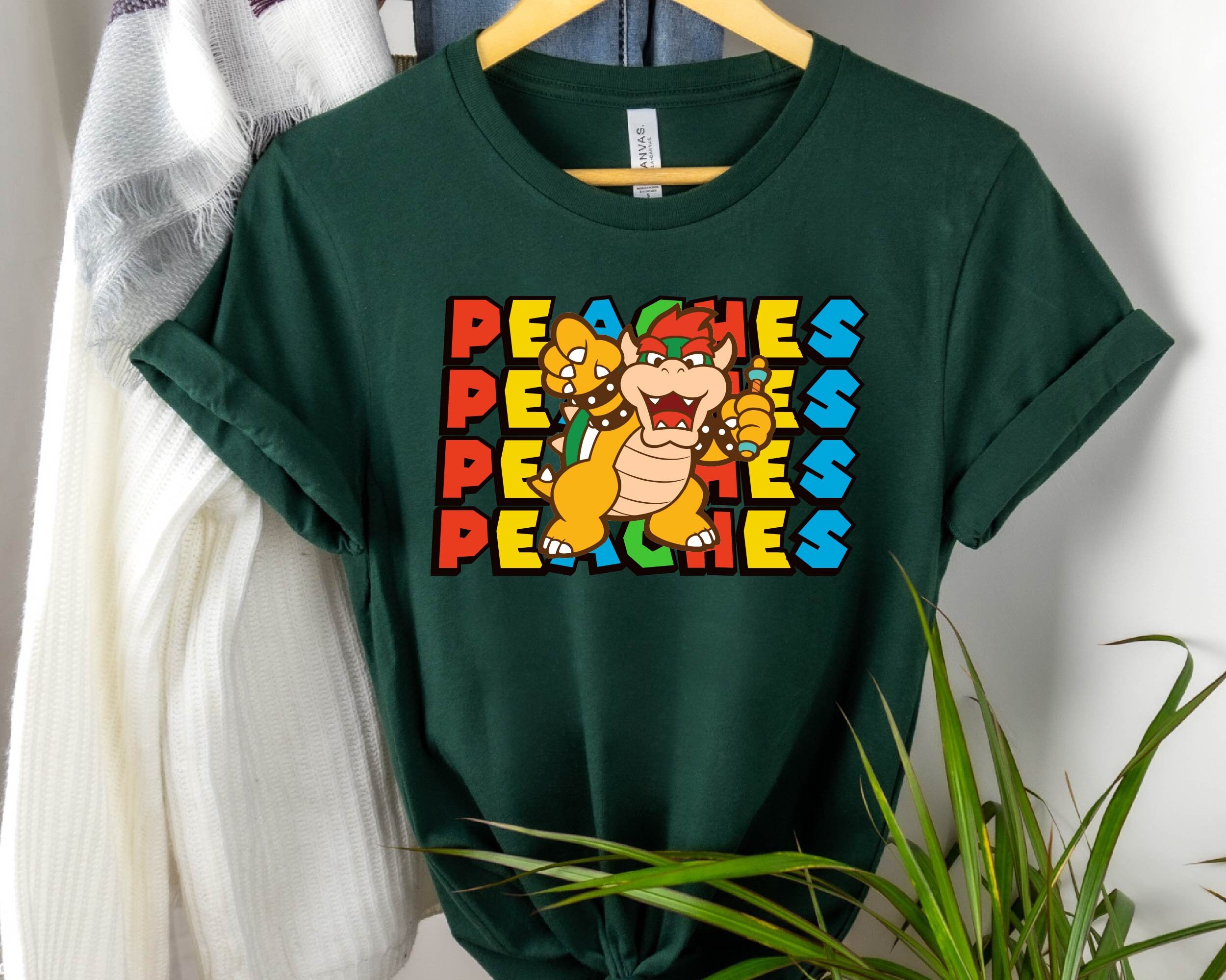 Super Mario Bowser Shirt Bowser Peach Shirt Bowers Shirt - Etsy