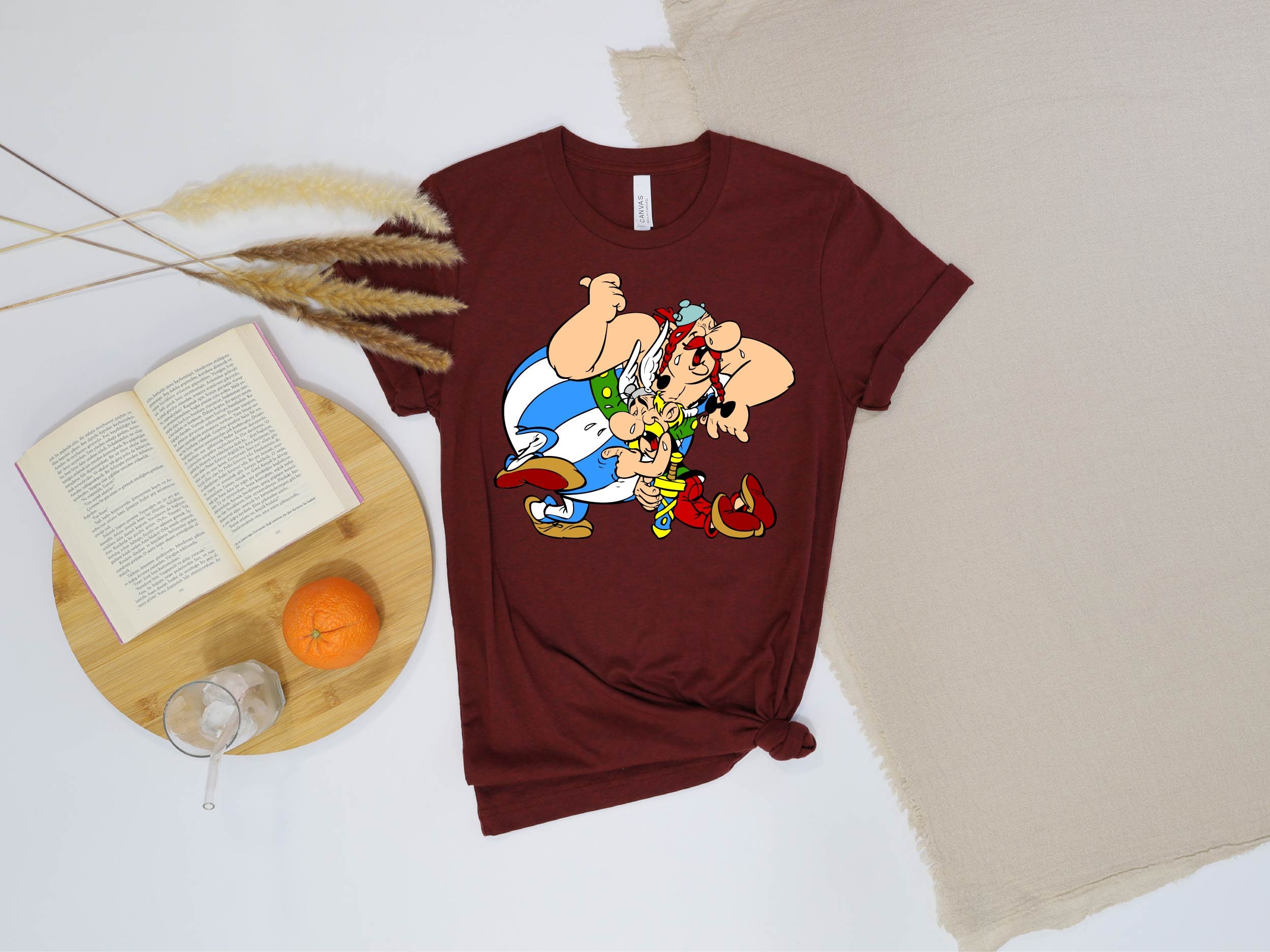 Asterix Obelix Tshirt Asterix T-shirt Asterix and Friends - Etsy