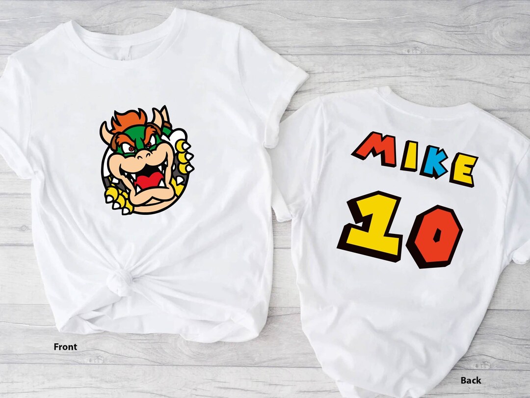 Bowser Custom Mario Shirt Bowser Peach Shirt Bowers Shirt - Etsy