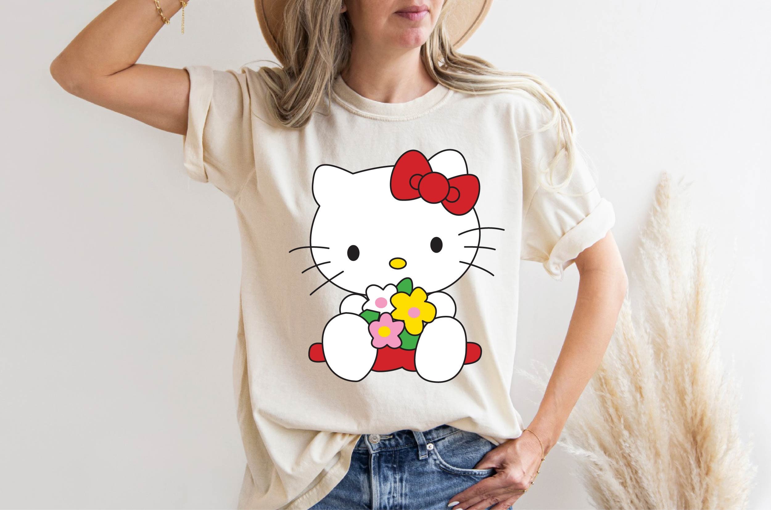 Hello Kitty Tshirt, Hello Kitty Gifts Shirt, Hello Kitty Shirt, Cute ...