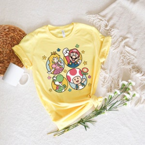 Super Mario Princess Peach Toad Yoshi Shirt Super Mario - Etsy