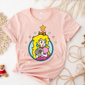 Princess Peach Star Shirt,princess Peach Shirt,princess Peach Crown ...
