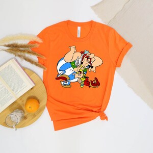 T-shirt Asterix & Obelix Blue Grump - 100% Coton, Coupe Classique, Manches Doubles, Licence Officielle - 5