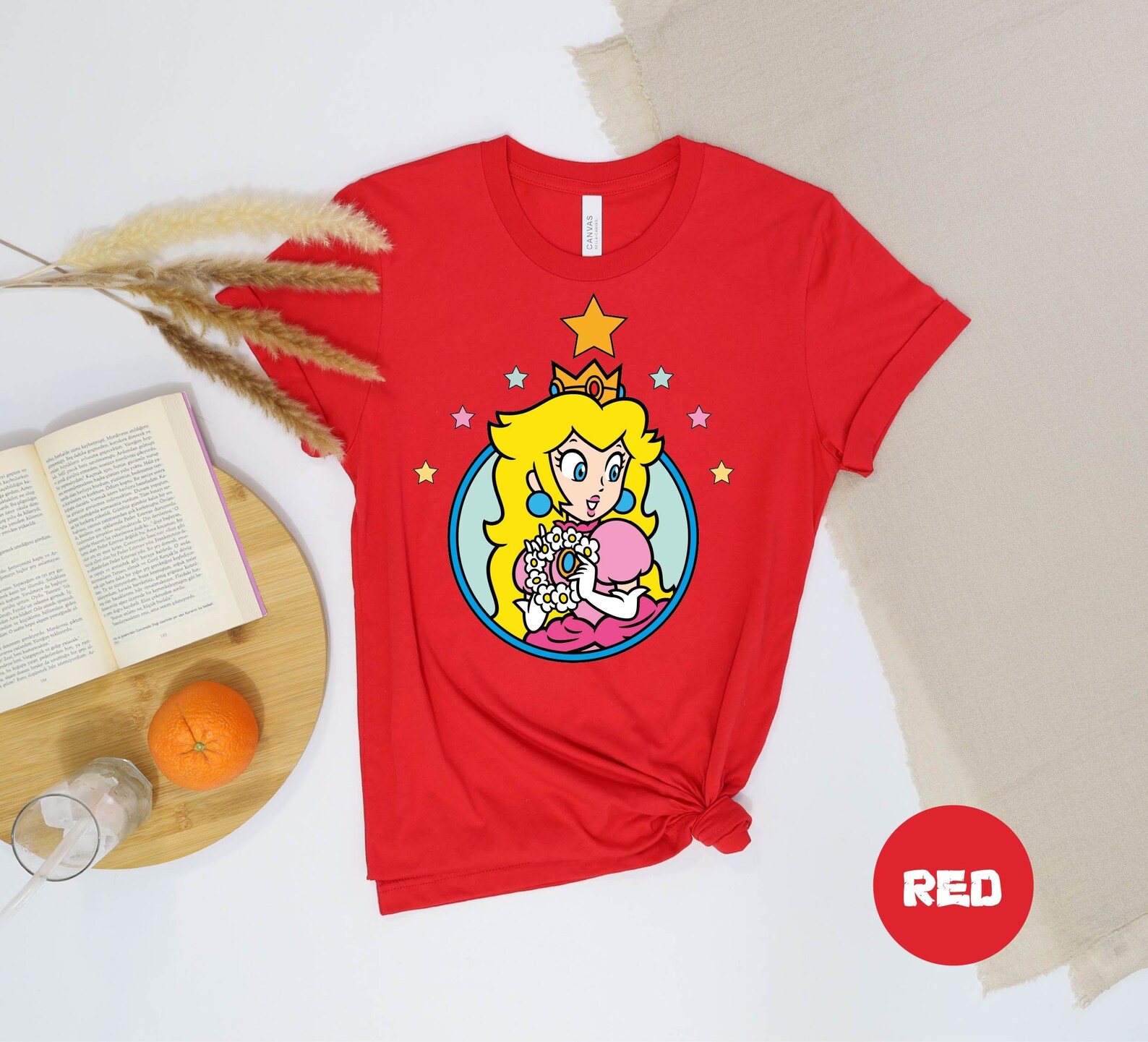 Princess Peach Star Shirtprincess Peach Shirtprincess Peach - Etsy