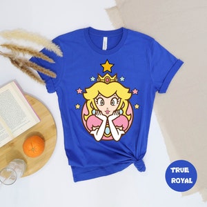 Princess Peach Star Shirt, Princess Peach Shirt,princess Peach Crown ...