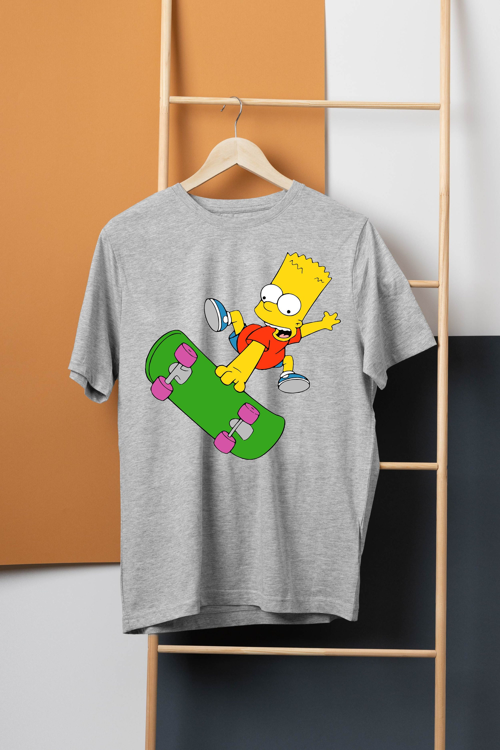 The Simpsons Bart Simpson Actionfigur Mit Skateboard - 9,5 Cm Große Spielfigur Zum Sammeln Und Posieren