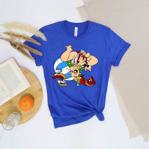 T-shirt Asterix & Obelix Blue Grump - Merchandising Officiel, 100% Coton, Coupe Classique - Manches Courtes, Design Humoristique - 8