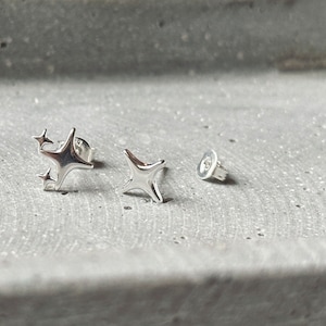 sterne ohrstecker paar ohrring Schmuck stern sternchen wunsch glück aus Edelstahl schmuck OhrStecker Ohrringe