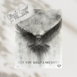 Officially Licensed The Ravenhood® | Can You Keep A Secret? | Giclée art print | The Ravenhood Series | Kate Stewart Merch | Raven | BookTok