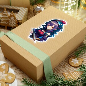 Anime Style Female Monster Slayer Sticker - 2&quot;X2&quot;/4&quot;X4&quot;/6&quot;X6&quot;