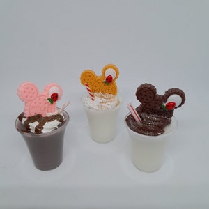 1:3 Mini mouse themed drink for 13-18”dolls, fake doll drinks, American girl doll drinks,, elf props
