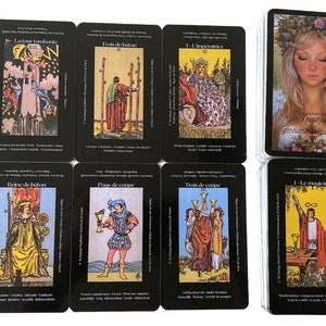My first tarot - Tarot of Marseilles learning cards key words in FRENCH for beginners