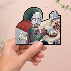 MF | DOOM | "mm Food" Sticker | Iconic Album Art | Glossy | Rap