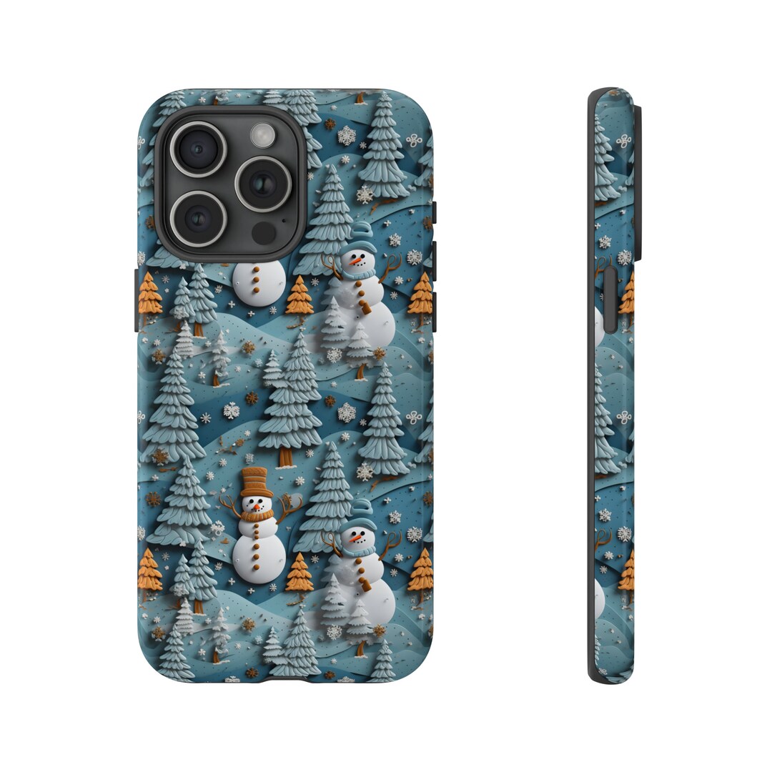 3D Christmas iPhone Case Pop Out Effect iPhone 15 Case Christmas Case