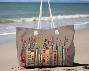 Swift beach bag personalized weekender bag custom TS beach bag personalized large bag for swiftie Taylor bag custom beach bag for teen girl