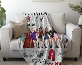 Taylor deken cadeau voor Swiftie fan Merch Swift Taylor Home decor beddengoed voor Swiftie kamer decor cadeau voor meisjes deken Swiftie teksten tijdperken