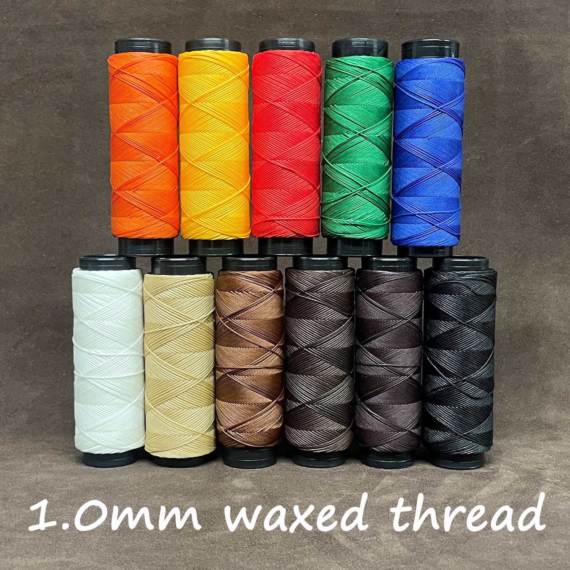 Meisi Super Fine Waxed Linen Thread M40 0.45mm Leathercraft Cord Wire  Stitching Sewing Stitch Needlepoint Craft Leather DIY, Part 2 