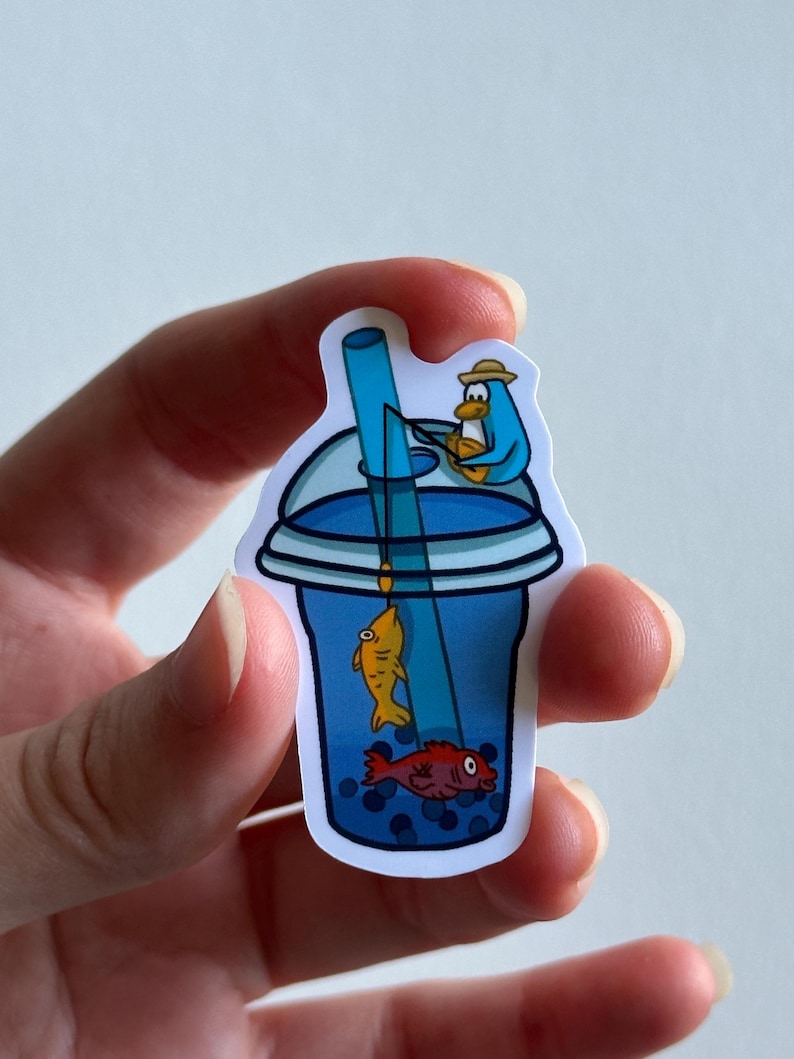 Holographic Club Penguin Stickers: 2000s Nostalgia, Water Resistant afbeelding 5