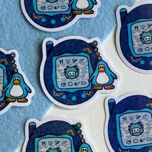 Holographic Club Penguin Stickers: 2000s Nostalgia, Water Resistant afbeelding 13