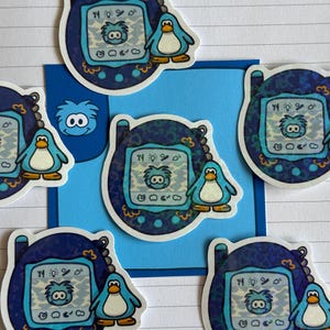 Holographic Club Penguin Stickers: 2000s Nostalgia, Water Resistant afbeelding 6