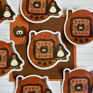 Holographic Club Penguin Stickers: 2000s Nostalgia, Water Resistant afbeelding 7