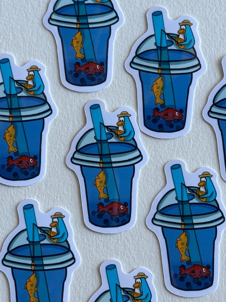 Holographic Club Penguin Stickers: 2000s Nostalgia, Water Resistant afbeelding 8