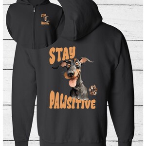 Doberman Zip Hoodie - Etsy