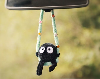 Soot Pal Häkelanleitung PDF | Basteln | Amigurumi Auto Aufhänger | Gehäkelte Auto Dekoration