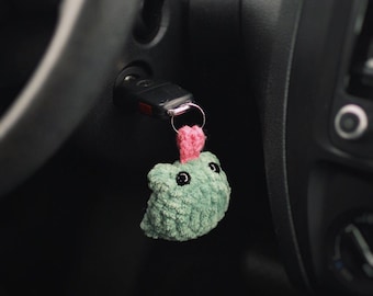 Frog Crochet Keychain PDF PATTERN | Toad for the Road | DIY Amigurumi Frog | Adventure Pal
