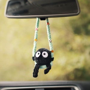  30 Pcs Soot Sprites Car Rearview Mirror Accessories