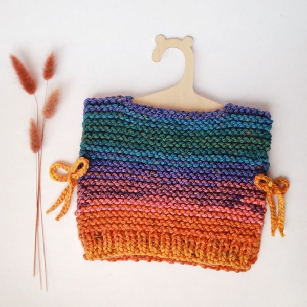 Grow With Me Knit Vest PDF PATTERN | 12-24 Months | Beginner Friendly | Market Make | Warm & Stylish Children's Vest | Bulky Yarn Vest | DIY