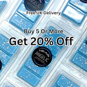 Angelic Soy Wax Melts. Extra Strong. Over 85 Scents. 55g Bars.