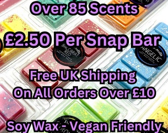 Extra Strong Soy Wax Melts. Over 85 Scents. 55g Bars.