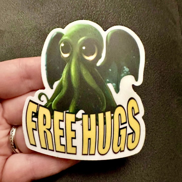 Cthulhu Sticker| Laptop Sticker | Water Bottle Sticker | Journal Sticker | Cthulhu Mythos | HP Lovecraft | Cosmic Horror |Cute Baby Cthulhu